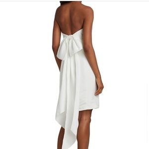 Strapless Silk Faille Bow Dress